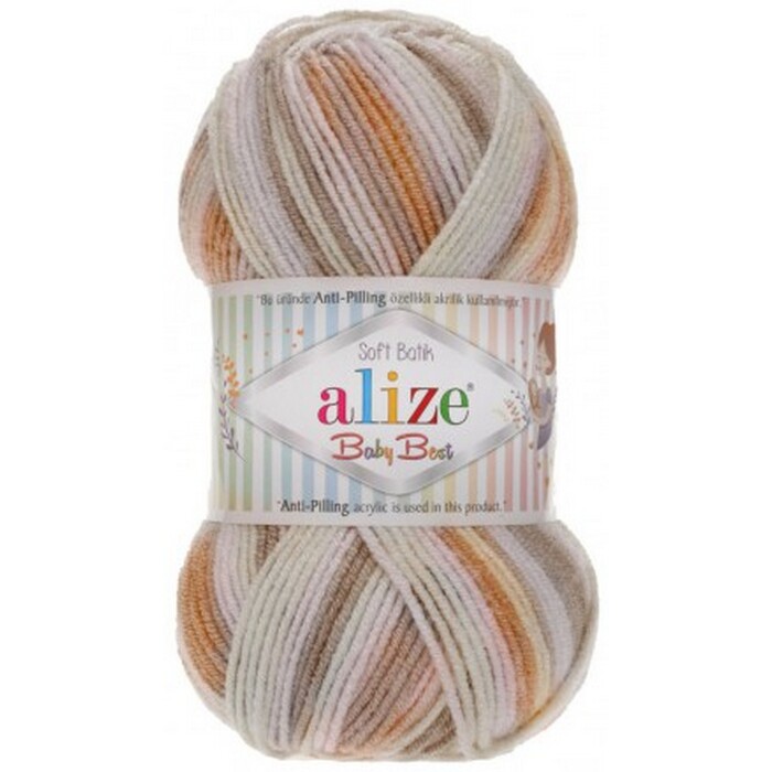 Пряжа Alize "Baby best Batik" 7541 90%акрил 10%бамбук 100 гр 240м